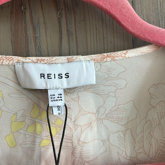 Reiss Carlotta Tie Waist Flippy Mini Dress Size 14 - Picture 7 of 11